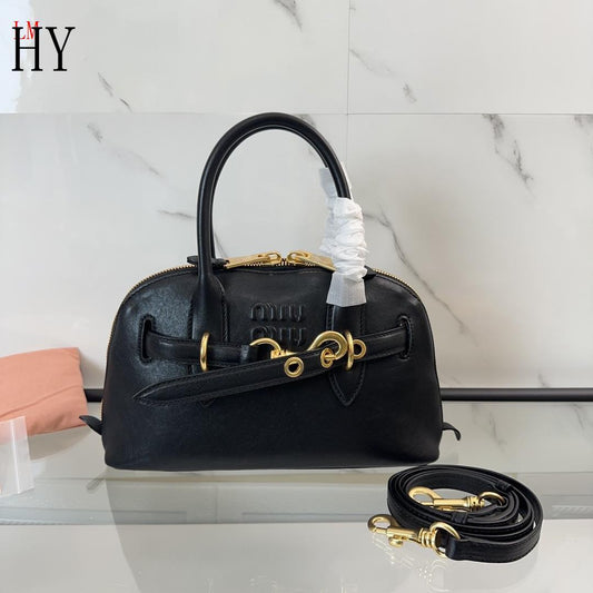 Miu Miu "Black Aventure Leather Top Black"